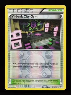 Virbank City Gym 126/135 Reverse Holo Plasma Storm Pokemon Card - Image 1