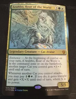 Arahbo Roar of the World Oversized *FOIL* Commander 2017 Magic the Gathering MTG - Image 1