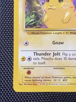 E3 Pikachu 1999 Pokemon Base Set Yellow Cheeks 58/102 Tcg Wotc Wizards - Image 5