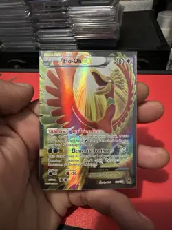 FULL ART Ho-Oh EX ULTRA RARE Legendary Pokemon 121/122 XY Breakpoint Hooh NM - Image 1