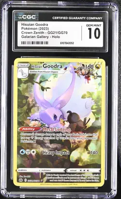 Pokemon 2023 Hisuian Goodra Crown Zenith GG21/GG70 CGC 10 - Image 1
