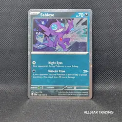 Cosmos Holo - Sableye 136/193 Pokemon Paldea Evolved - Pokemon Scarlet Violet - Image 2