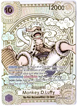 ULTRA RARE ALT ART LOW POP CUSTOM ONE PIECE!!! Monkey D. Luffy HIOLOFOIL - Image 1