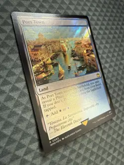 MTG Port Town #0885 Surge Foil Rare Universes Beyond: Doctor Who (WHO) - Image 2
