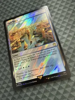 MTG Port Town #0885 Surge Foil Rare Universes Beyond: Doctor Who (WHO) - Image 3
