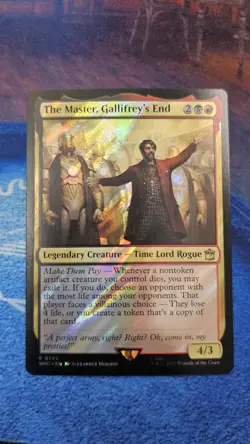 The Master, Gallifrey's End (Surge Foil) Universes Beyond: Doctor Who Foil - Image 1