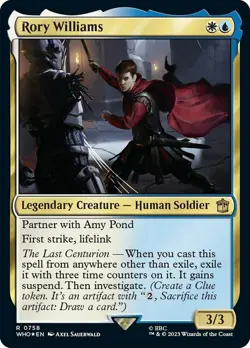 MTG Rory Williams - Surge Foil, Doctor Who, Lightly Played, English - Image 1