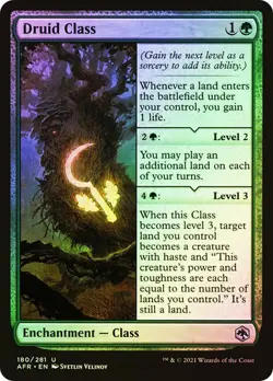 Magic The Gathering MTG DRUID CLASS FOIL Forgotten Realms NM Near Mint - Image 1