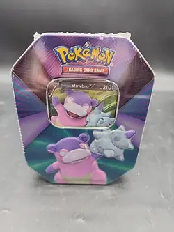 Brand New Pokemon TCG - Galarian Slowbro V Forces Tin Factory Sealed 820650808401 - Image 1