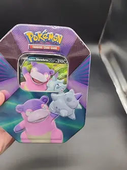 Brand New Pokemon TCG - Galarian Slowbro V Forces Tin Factory Sealed 820650808401 - Image 2