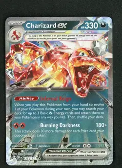 Charizard ex - Double Rare SV: Paldean Fates 054/091 Pokemon - Image 1