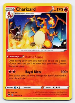Charizard [025/185] SWSH: Vivid Voltage Regular [Pokemon Card English] - Image 1
