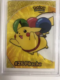 2000 Topps Pokemon Pikachu TV Animation Clear Cards Gem Mint #PC1 PSA 10 - Image 3