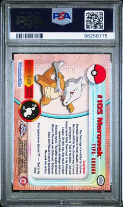 PSA 10 2000 Topps TV Chrome Marowak 105 Pokemon Card - Gem Mint! - Image 2