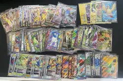 Pokemon 93 Cards Lot V VStar EX Vmax Full Art Trainer Gallery With Eveelutions - Image 1