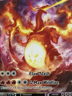 Pokemon TCG Charizard VMAX SWSH261 Sword & Shield Promo Card Near Mint Condition - Image 2