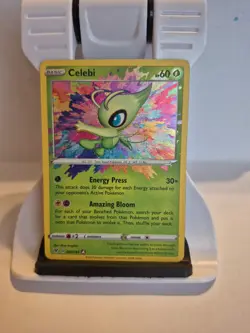 Pokemon TCG Celebi Vivid Voltage Holo Card 009/185 Amazing Rare - Image 1