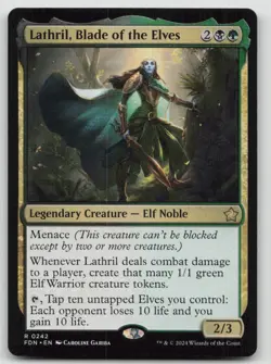 Lathril, Blade of the Elves FDN #242 R Normal NM - Image 1