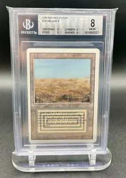 Magic the Gathering 1994 Revised Edition Scrubland R BGS 8 - Image 1