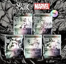 Secret Lair x Marvel - SPIDER-MAN: VENOM UNLEASHED (INKS). MTG Rainbow Foil, New - Image 1