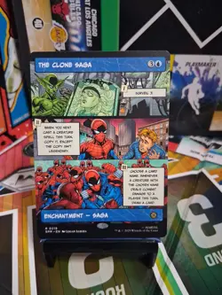 The Clone Saga Magic The Gathering Spider-Man Rare Borderless Comic R 0219 NM+ - Image 1