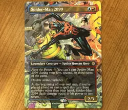 Spider-Man 2099, R 0205, NM Borderless, MTG Marvel’s Spiderman, SPM, Symbiote - Image 1