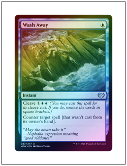 1x Wash Away, Foil, Magic the Gathering MTG NM - Image 1