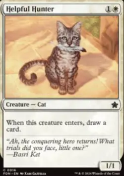 Helpful Hunter Foundations (FDN) 16 MTG Foil - Image 1