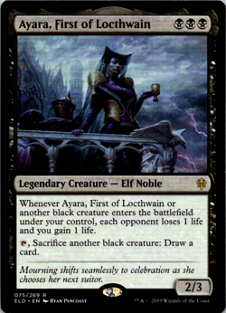 Ayara, First of Locthwain #75 || MTG - Throne of Eldraine || 2019 - Image 1
