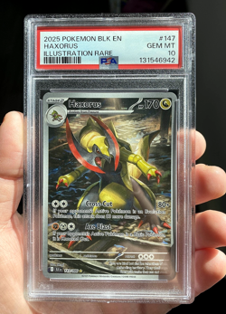 PSA 10 Haxorus 147/086 Illustration Rare | SV11B Black Bolt | 2025 Pokemon - Image 1