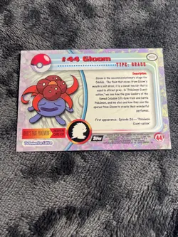 GLOOM Pokemon 1999 Topps #44 Blue Logo TV Animation Edition HOLO Foil - Image 2