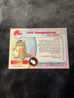 Kangaskhan #115 FOIL 2000 Topps Pokemon TV Animation Edition Series Blue Logo - Image 2