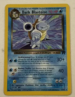 Pokemon Dark Blastoise TCG Team Rocket 20/82 Non-Holo - Image 1