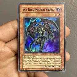 Yugioh: Evil Hero Infernal Prodigy - DP06-EN008 - Super Rare - Unlimited - LP - Image 1