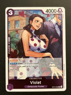 One Piece TCG Violet (OP10-062/162) OP10 Royal Blood NM FOIL Rare - Image 1