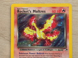 Pokemon TCG Rockets Moltres Holo Rare Card 12/132 Gym Heroes 1999-2000 - Image 3