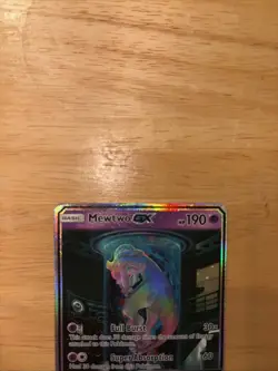 Pokemon TCG Mewtwo GX Secret Rare Shining Legends Card 76/73 Near Mint Condition - Image 4
