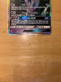 Pokemon TCG Mewtwo GX Secret Rare Shining Legends Card 76/73 Near Mint Condition - Image 5