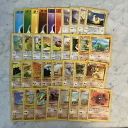 Pokemon Card Lot 1999 WOTC 35 Different Cards All NM, Never Played - Image 1