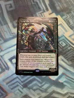 MTG Halo Foil Tyvar the Bellicose EX/LP+ March of the Machine: The Aftermath - Image 1