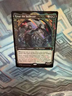 MTG Halo Foil Tyvar the Bellicose EX/LP+ March of the Machine: The Aftermath - Image 3