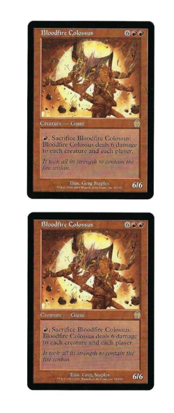 2x Bloodfire Colossus - Apocalypse - Magic The Gathering NM/M (Never Played) - Image 1