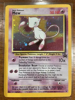 Mew WoTC Promo 9 Pokemon Card - Image 1