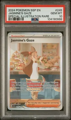 2024 POKEMON SSP EN-SURGING SPARKS #245 JASMINE'S GAZE PSA 10 - Image 1