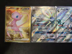 4 Card Pokemon Lot | Gold Mew, Full Art GX - Image 2