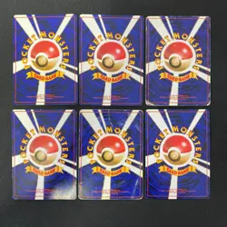 Base Set 1996 Normal Card Set of 6 Japanese Pokemon Card Old Back s007338 - Image 2