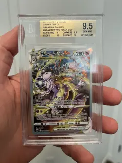 2023 Pokemon BGS 9.5 Mewtwo Vstar GGV Galarian Gallery Crown Zenith #GG44 - Image 1
