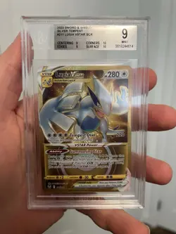 2022 Pokemon BGS 9 Lugia Vstar SCR Silver Tempest #211 - Image 1
