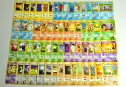 Pokemon card TCG GYM Set LOT 60 Old Back Japanese Charmander Pikachu Jolteon etc - Image 1