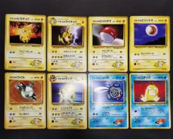 Pokemon card TCG GYM Set LOT 60 Old Back Japanese Charmander Pikachu Jolteon etc - Image 3